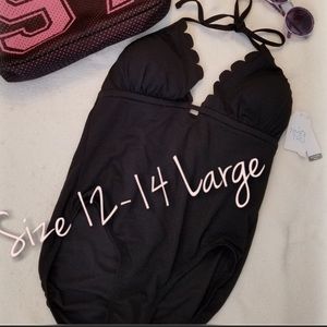 Trim & True Black One Piece Swimsuit